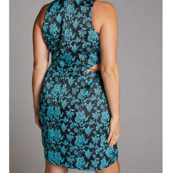 Anthropologie Hutch Floral Jacquard Cut-Out Mini Dress - Picture 5 of 8